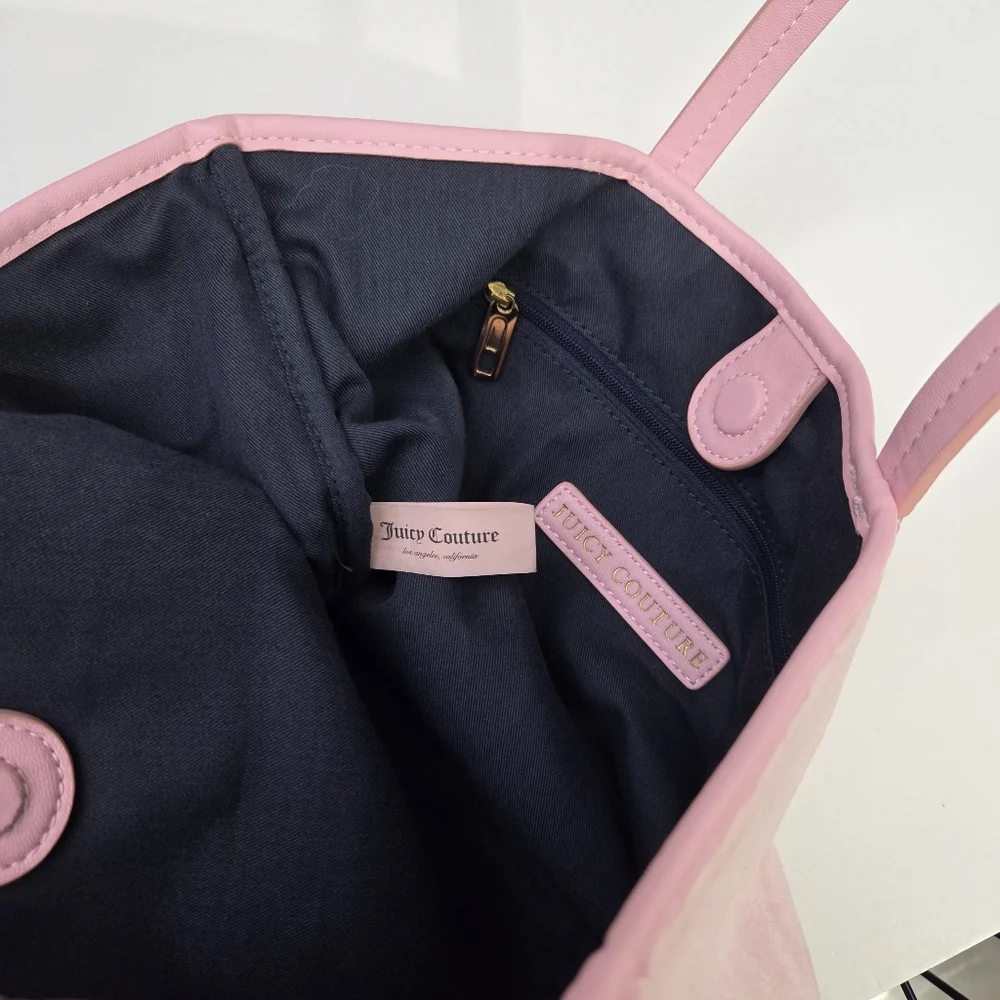 RARE VINTAGE Y2K JUICY COUTURE BABY PINK PAMMY SCOTTIE DOG TOTE BAG